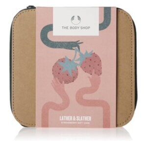 The Body Shop Lather & Slather Strawberry Body Care Gift Set, for Normal Skin
